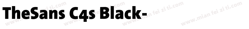 TheSans C4s Black字体转换